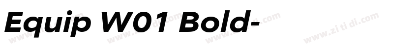 Equip W01 Bold字体转换